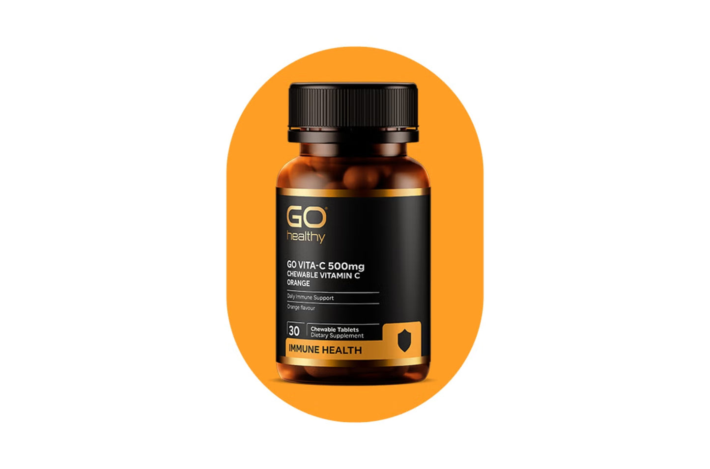 GO VITA-C 500mg CHEWABLE ORANGE