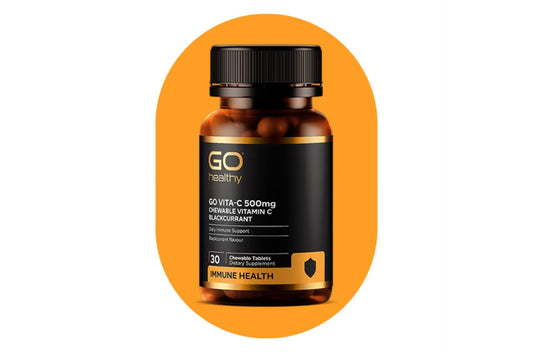 GO VITA-C 500mg CHEWABLE  BLACKCURRANT